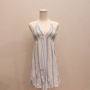 Cotton On Striped Halter Mini Dress